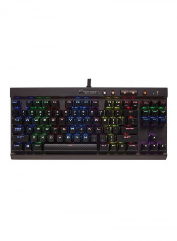 لوحة مفاتيح ميكانيكية مضغوطة K65 Lux للألعاب بإضاءة Rgb أسود