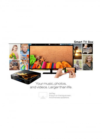 X99 Max Plus Smart Android TV Set Top Box STB1004 Black/Gold