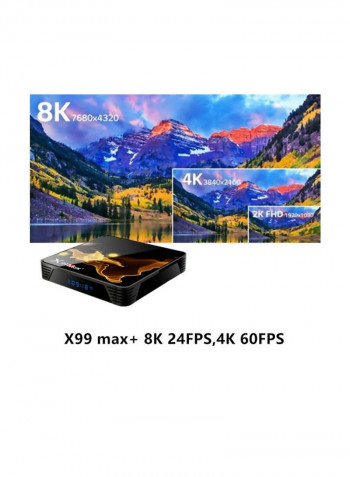 X99 Max Plus Smart Android TV Set Top Box STB1004 Black/Gold