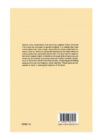 Soil Organic Matter And Biological Activity Paperback