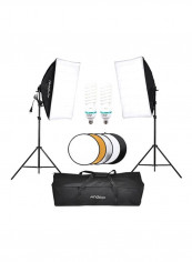 Photography Studio Softbox Lighting Tent Kit Black/White