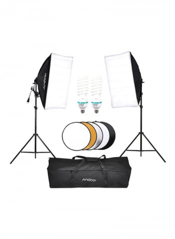 Photography Studio Softbox Lighting Tent Kit Black/White