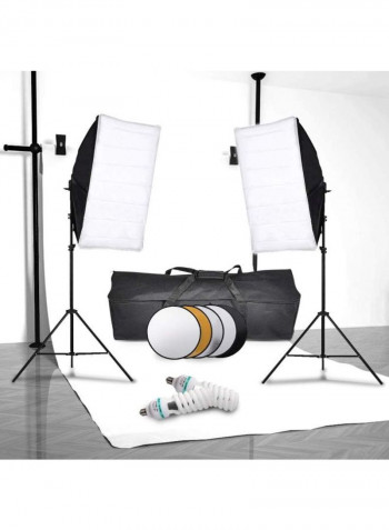 Photography Studio Softbox Lighting Tent Kit Black/White