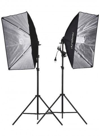 Photography Studio Softbox Lighting Tent Kit Black/White