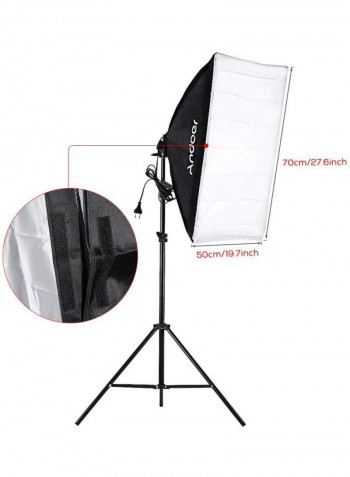 Photography Studio Softbox Lighting Tent Kit Black/White