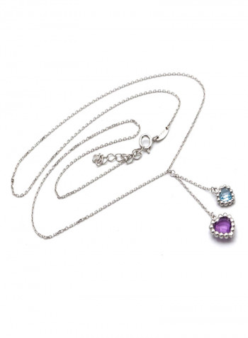 18k Gold Heart Rosary Adjustable Size Necklace