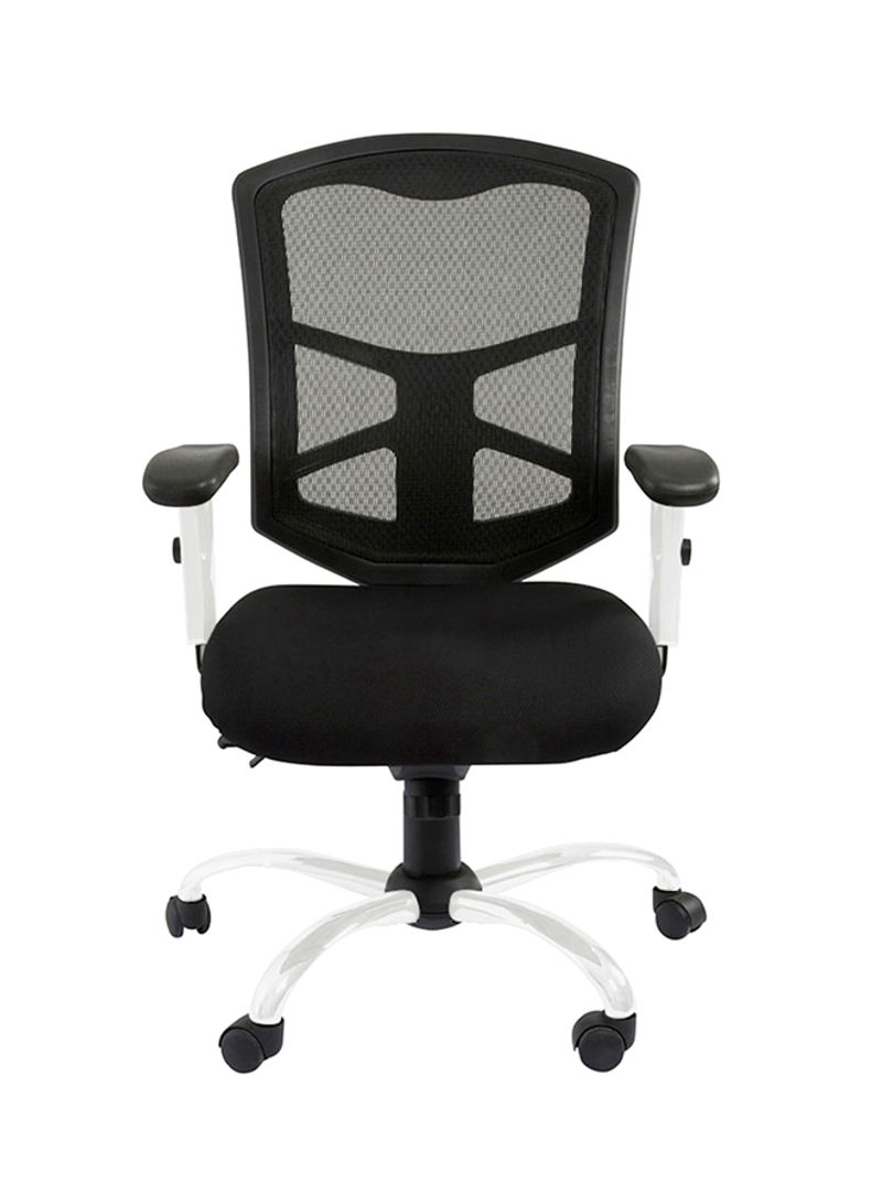 Cadeira Medium Back Mesh Chair Black/Silver 50x46centimeter