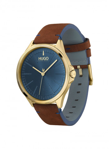 Men's Leather Analog Wrist Watch 1530134