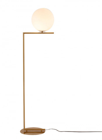 Nordic Style LED Glass Floor Lamp Gold/White 45 x 34 x 162centimeter