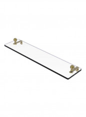 Vanity Beveled Edges Glass Shelf Gold/Clear 22inch