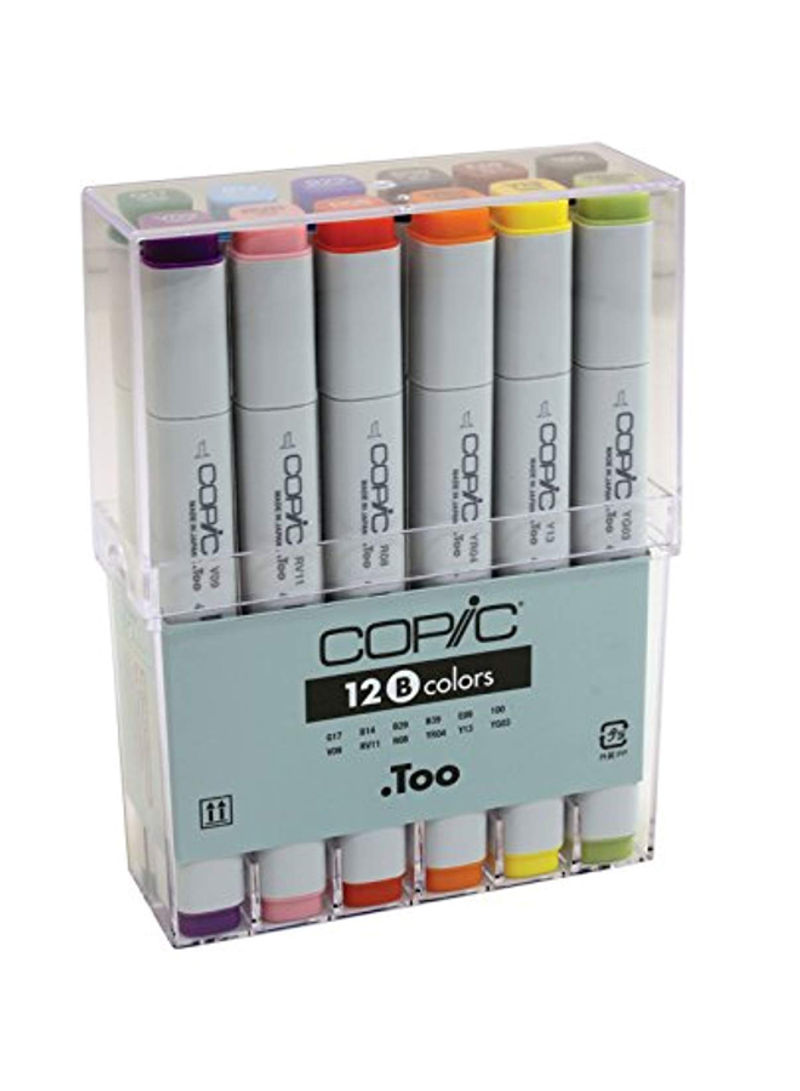 12-Piece Marker Set Multicolour
