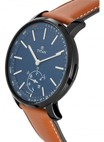 Men's Leather Analog Watch