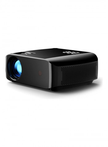 LED Full HD 1080P Projector For Home Beamer F10 Black