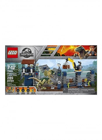 289-Piece 75931 Jurassic World Dilophosaurus Outpost Attack Building Kit