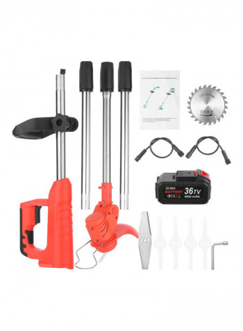 Battery-Powered Cordless Garden Trimmer Edger Multicolour
