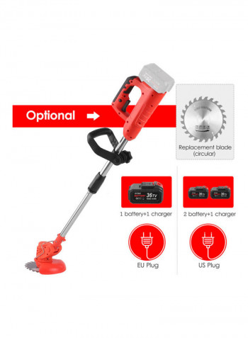 Battery-Powered Cordless Garden Trimmer Edger Multicolour