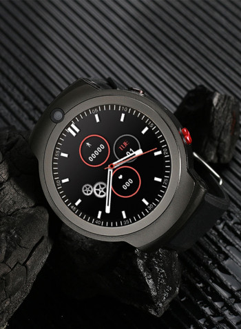 DM28 4G Wi-Fi GPS 1.6 Inch Screen Multi-Function Smartwatch For iOS/Android Phones Black