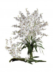 12-Piece Dancing Lady Flower Set White/Green