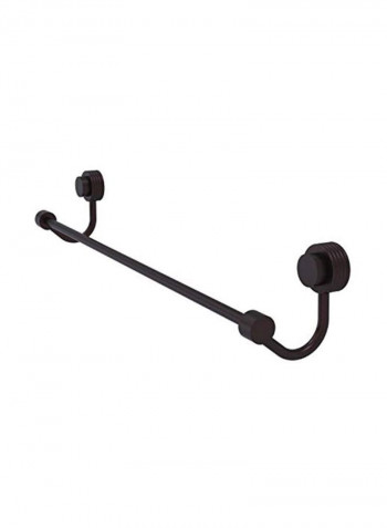 Venus Collection Groovy Accent Towel Bar Black 30inch