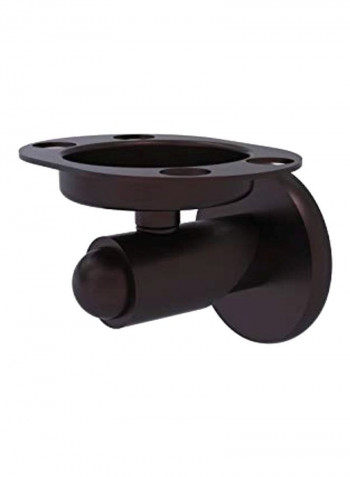 Soho Collection Brass Toothbrush Holder Black 4.3x3.5x3inch