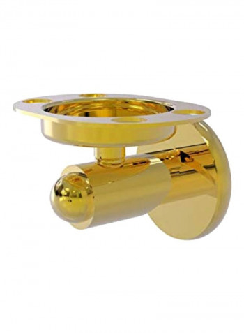 Soho Toothbrush Holder Gold 4.3x3.5x3inch