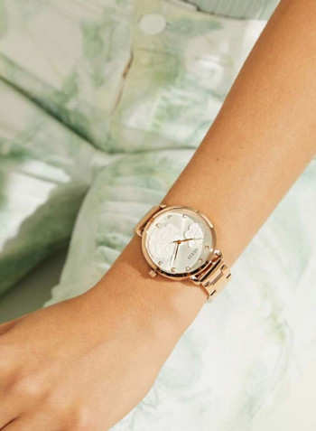 Women's Sparkling Rose Water Resistant Stainless Steel Analog Watch GW0244L2