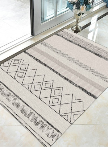 Ethnic Style Geometric Pattern Anti-Slip Washable Rug multicolour 120*160(W*L)cmcm