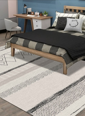 Ethnic Style Geometric Pattern Anti-Slip Washable Rug multicolour 120*160(W*L)cmcm