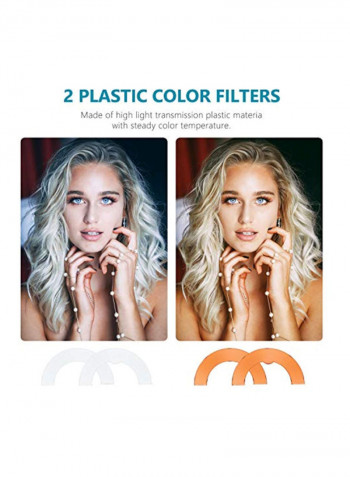 Dimmable LED Ring Light Kit 18inch Black