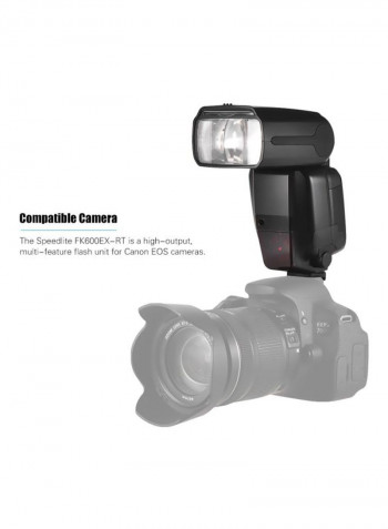 Wireless Radio Master Slave Speedlite Camera Flash For Canon EOS Cameras Black