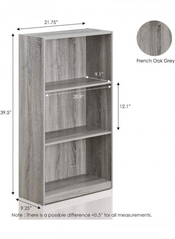 3-Tier Storage Shelf Grey