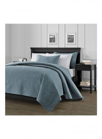 3-Piece Coverlet Set Blue