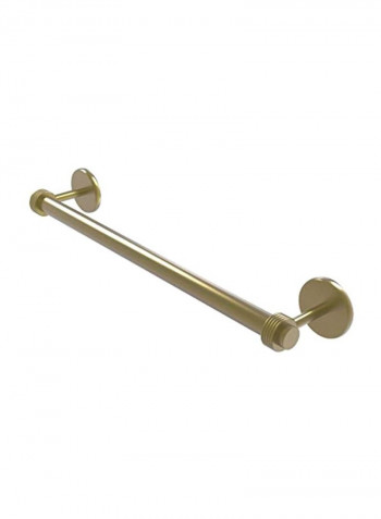 Satellite Orbit Two Collection Groovy Detail Towel Bar Satin Brass 18inch