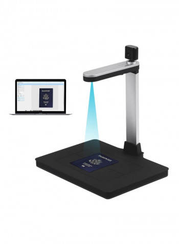 Portable High Definition Document Scanner 43.5x8.5x36cm Silver/Black