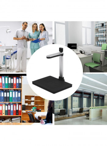 Portable High Definition Document Scanner 43.5x8.5x36cm Silver/Black