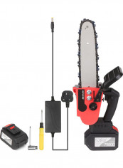 Cordless Chain Saw with One Battery and Fast Charger Black/Red 43.00 X 16.00 X 30.00cm