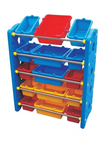 Stationery Organizing Shelf With Containers 87x40x105centimeter