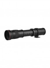 420-800mm Telephoto Lens With AF Mount Adapter Ring For Nikon DSLR Camera Black