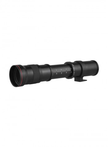 420-800mm Telephoto Lens With AF Mount Adapter Ring For Nikon DSLR Camera Black