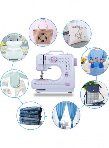 Portable Mini Sewing Machine White/Pink