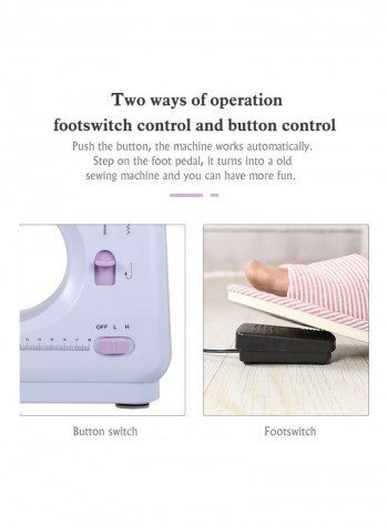 Portable Mini Sewing Machine White/Pink