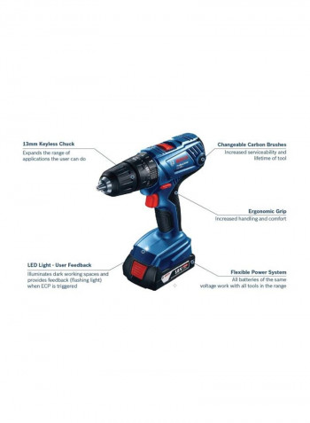 Cordless Combi Professional Drill Blue/Black