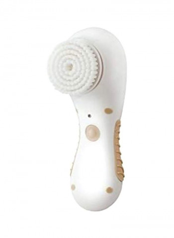 Water Resistant Sonicleanse Massage Brush White/Brown