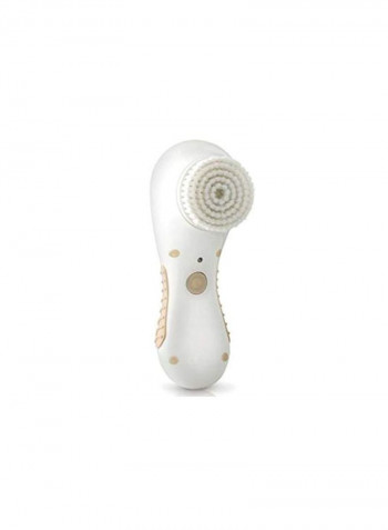 Water Resistant Sonicleanse Massage Brush White/Brown