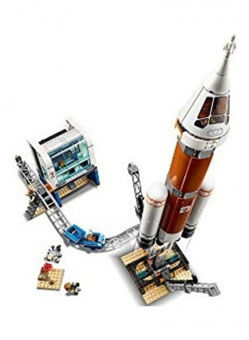 837-Piece City Deep Space Rocket and Launch Control Building Toy
