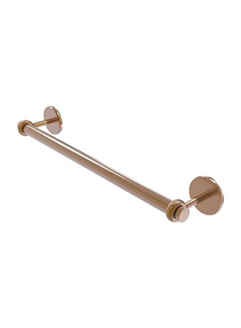 Brass Twist Detail Towel Bar Gold 45.7centimeter