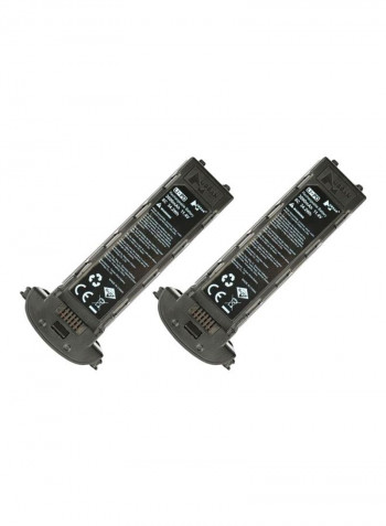 Pack Of 2 Spare Intelligent Modularized Lipo Battery For Hubsan Zino Pro GPS Drone 13x5.5x4.5centimeter