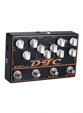4 In 1 Electric Guitar Effects Pedal Distortion Overdrive Loop Delay Effector
