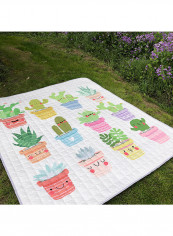 Cartoon Plants Pattern Waterproof Picnic Mat Multicolour 140(W)x200(L)centimeter