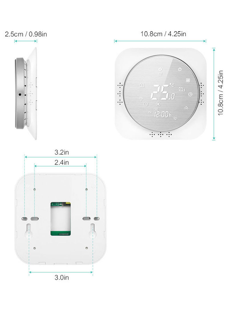 Wi-Fi Smart Thermostat White 10.8x10.8cm